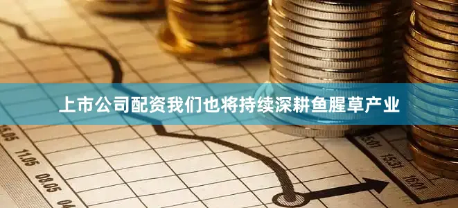 上市公司配资我们也将持续深耕鱼腥草产业