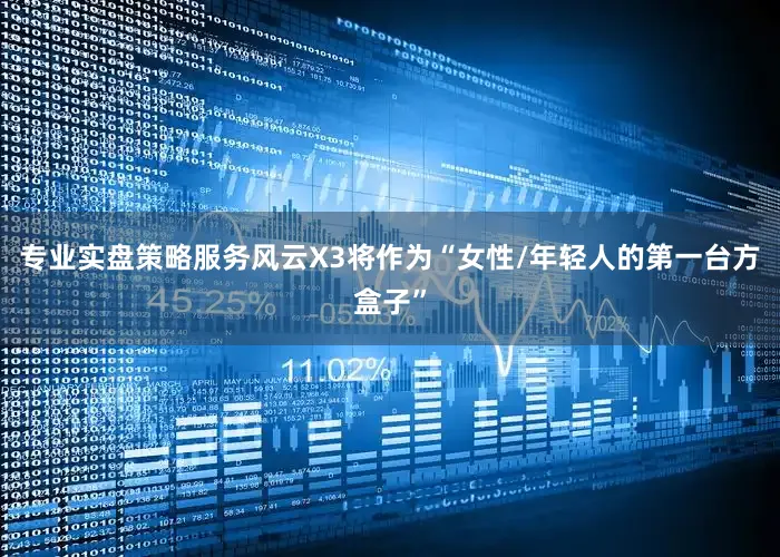 专业实盘策略服务风云X3将作为“女性/年轻人的第一台方盒子”